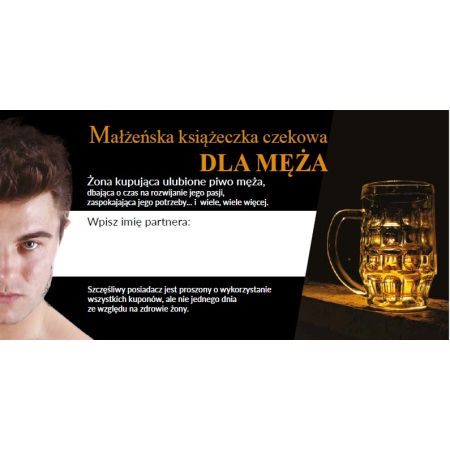 Małżeńska książeczka czekowa dla męża – 12 pretekstów, by rozpieścić go (i siebie) od nowa 🎁